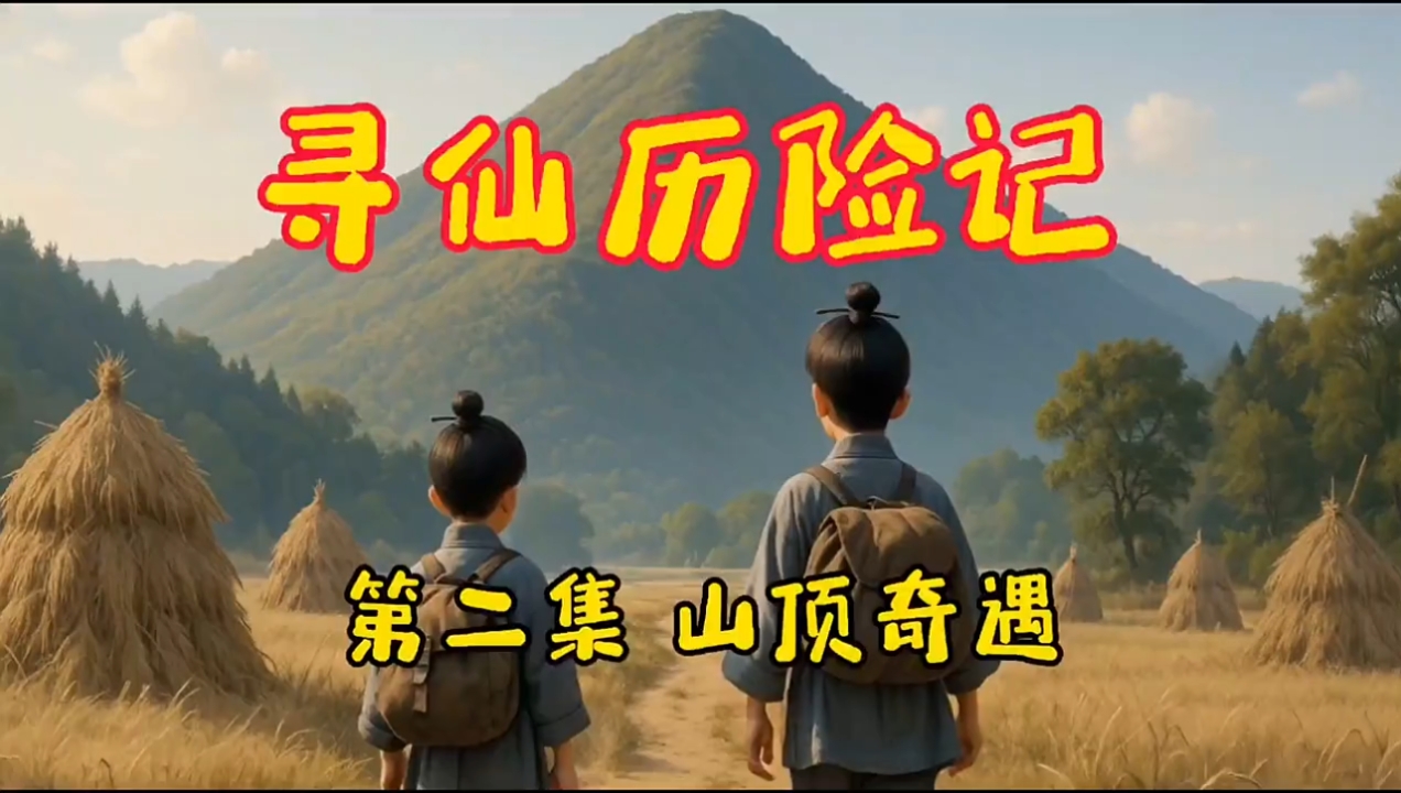 @应旺工作室 原创 AI微短剧《寻仙历险记》第二集
