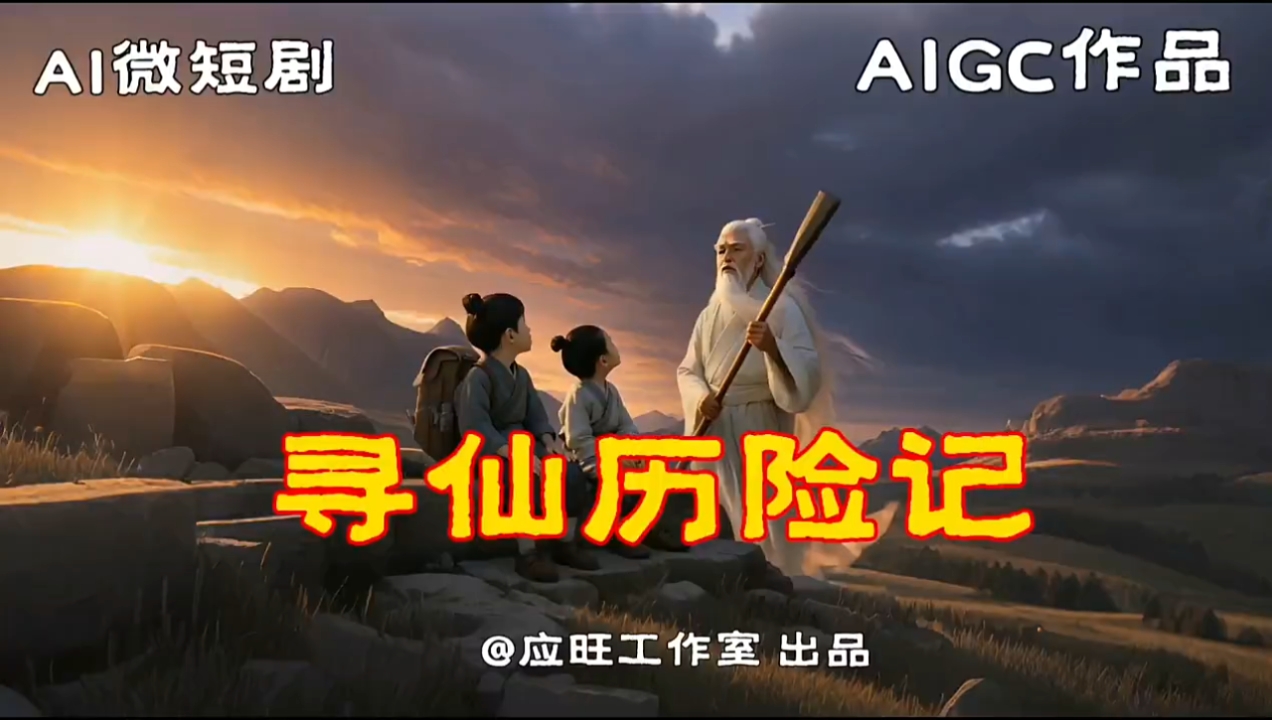 @应旺工作室 原创 AI微短剧《寻仙历险记》第三集